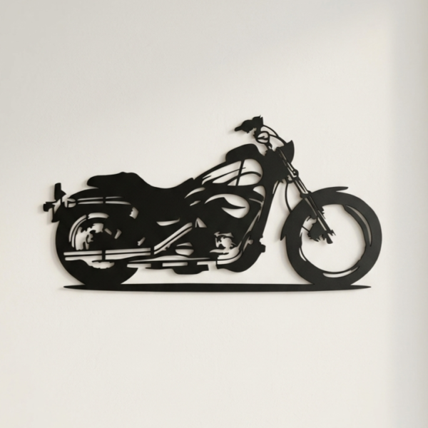 Chopper Bike Wall Art Premium Metal Decor
